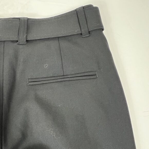 Club Monaco Black Enamel Ring Wool Blend Pants 6 NWT Ankle Straight - Picture 14 of 16
